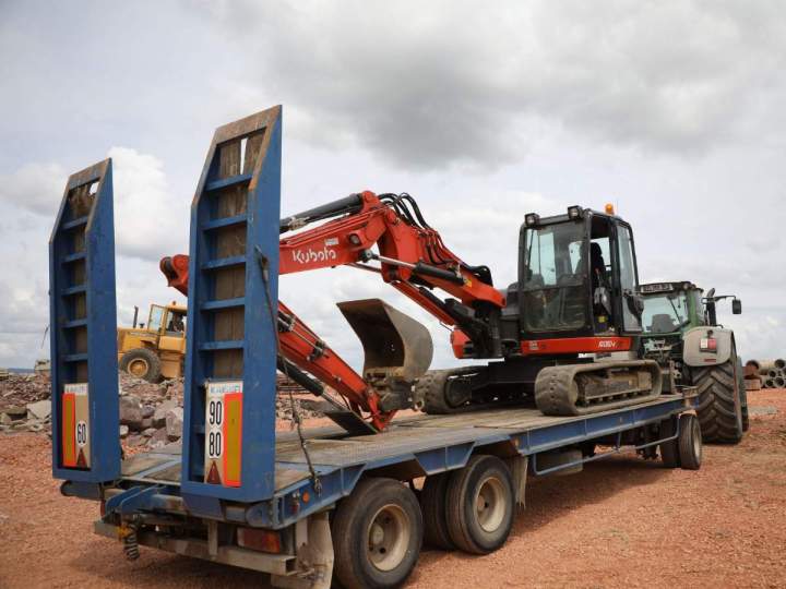 Pour un acheminement facile des matériaux de construction sur le chantier